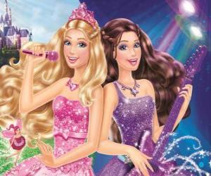 пазл Барби: Принцесса и поп-звездой